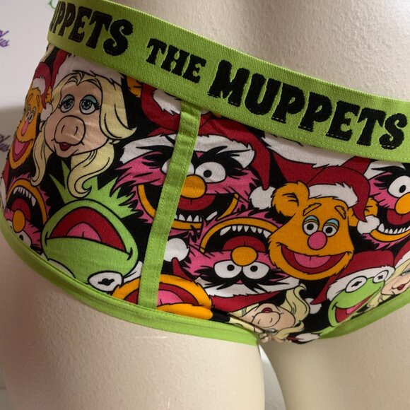 Torrid Cheeky Panties Underwear The Muppets Christmas Kermit Plus Size 2 18 20 - Picture 2 of 4